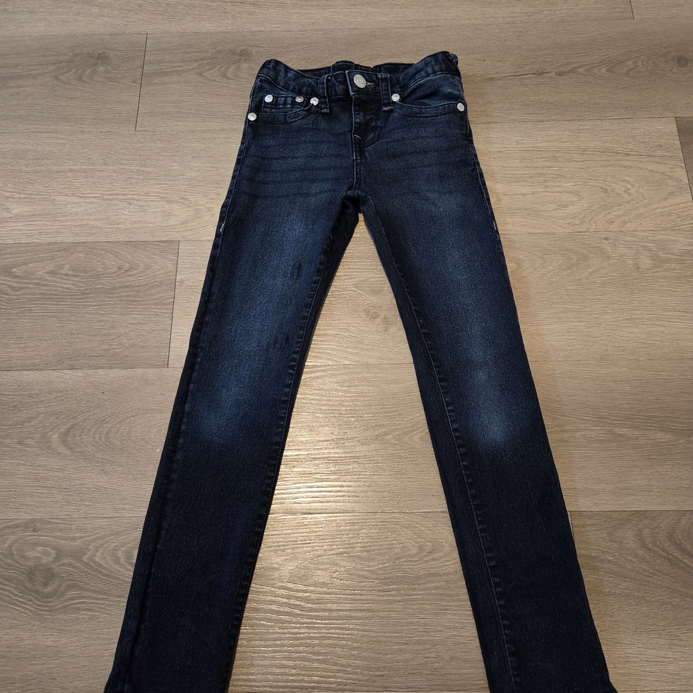 True Religion Blue Skinny Jeans Kids Size 10(used But In Good Condicions